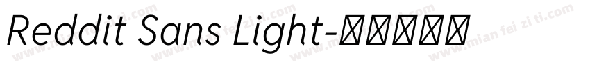 Reddit Sans Light字体转换